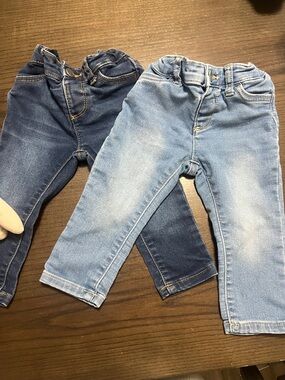The Children's Place Two-Pack Stretch Jeans in Light Blue & Dark Blue